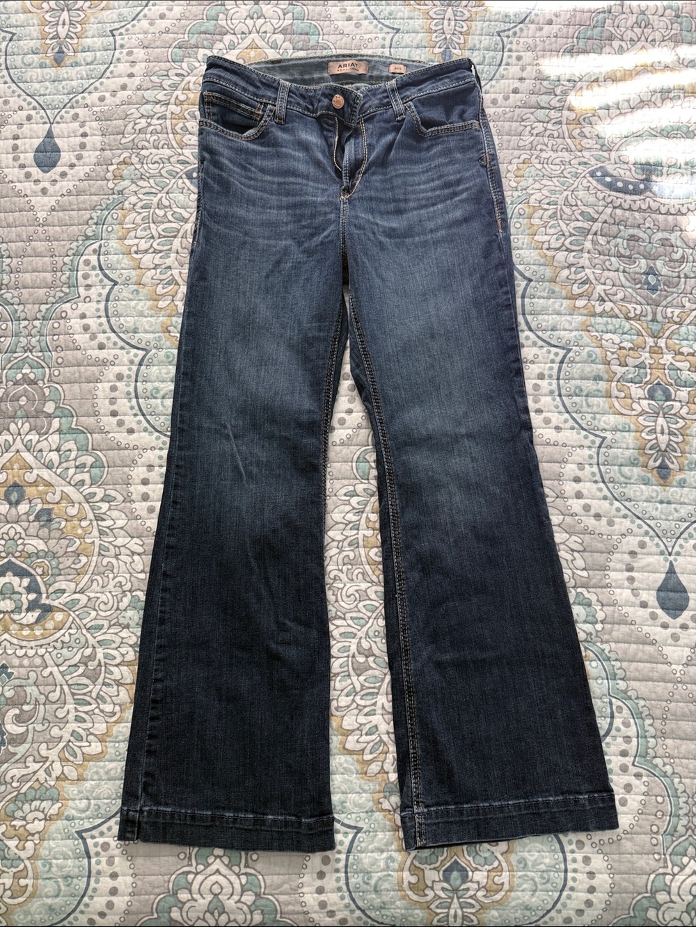 Ariat Dark Blue Wide Leg Jeans
